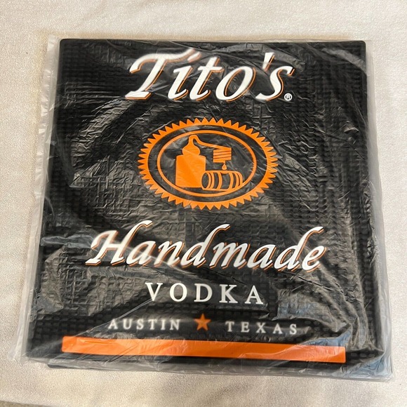 Accents Titos Handmade Vodka Bar Counter Bar Mat Large 16 X 16 Rubber